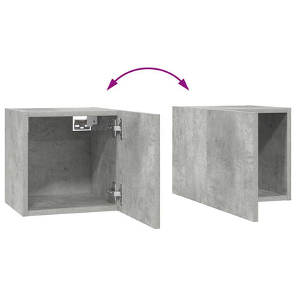 8 Piece TV Cabinet Set Concrete Grey Engineered Wood