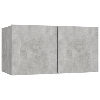 TV Cabinets 8 pcs Concrete Grey Engineered Wood