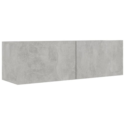 9 Piece TV Cabinet Set Concrete Grey Engineered Wood