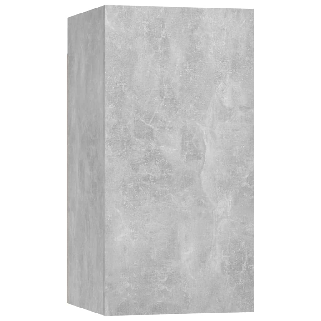 TV Cabinets 4 pcs Concrete Grey 30.5x30x60 cm Engineered Wood