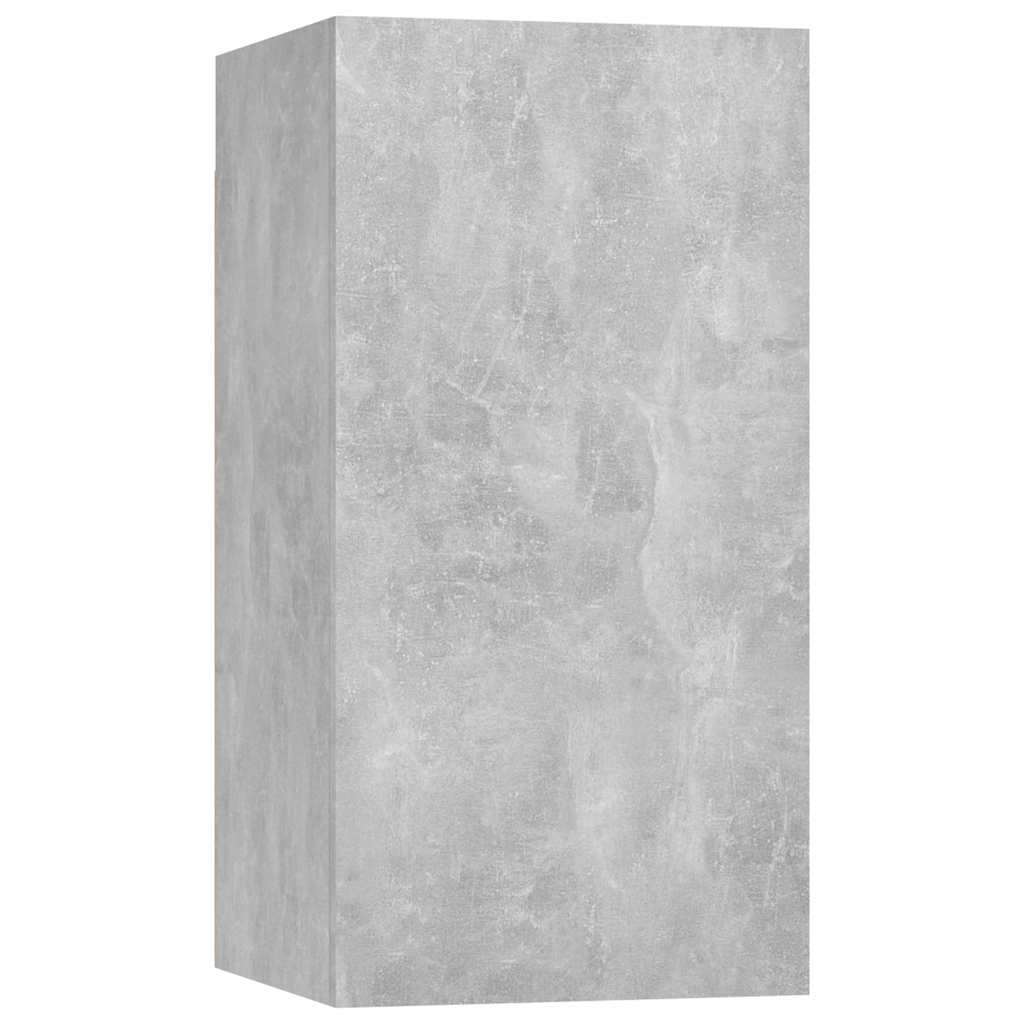 4 Piece TV Cabinet Set Concrete Grey 30,5x30x60 cm Engineered Wood