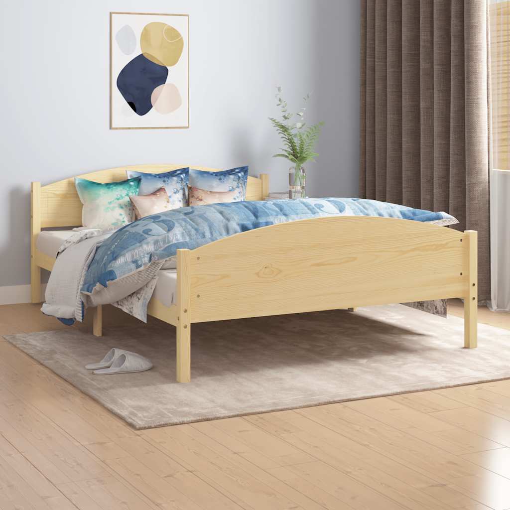 Bed Frame | Natural wood | Solid pine wood, plywood | 160 x 200 cm