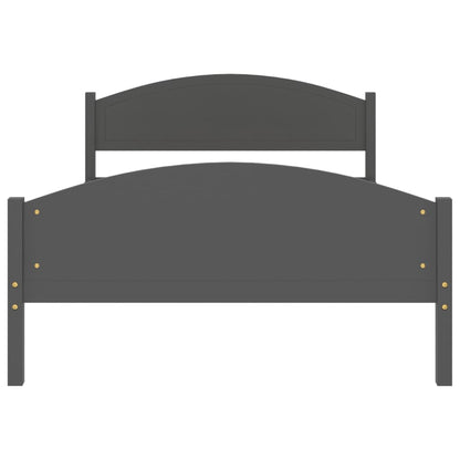 Bed Frame | Dark grey | Solid pine wood, plywood | 120x200 cm