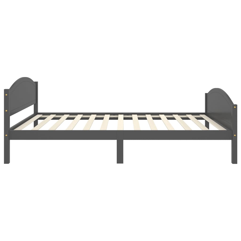 Bed Frame | Dark grey | Solid pine wood, plywood | 120x200 cm