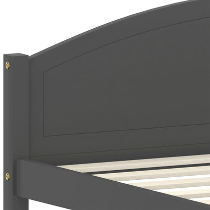 Bed Frame | Dark grey | Solid pine wood, plywood | 120x200 cm