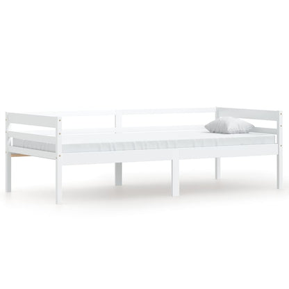Bed Frame | White | Solid pinewood | Single | Durable | Bed Frame