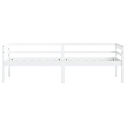 Bed Frame | White | Solid pinewood | Single | Durable | Bed Frame