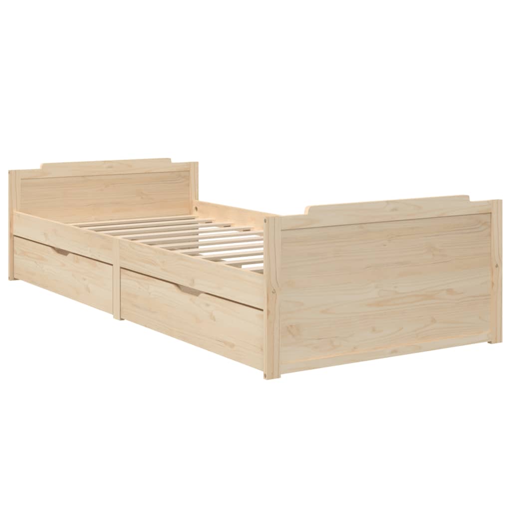 Bed Frame | Natural Pine | Solid Pine Wood | Single | Bed Frame