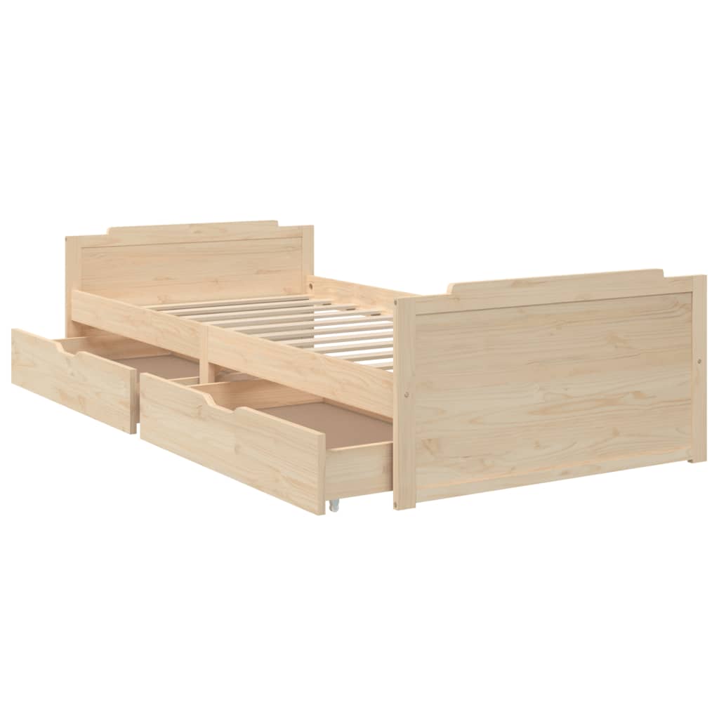 Bed Frame | Natural Pine | Solid Pine Wood | Single | Bed Frame