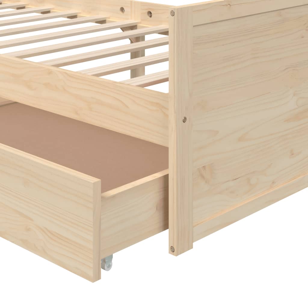 Bed Frame | Natural Pine | Solid Pine Wood | Single | Bed Frame
