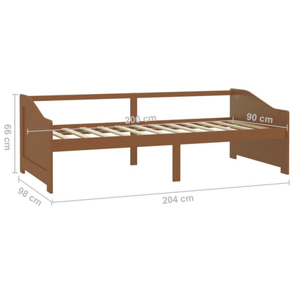 Day Bed | Honey brown | Solid pinewood | 3-Seater