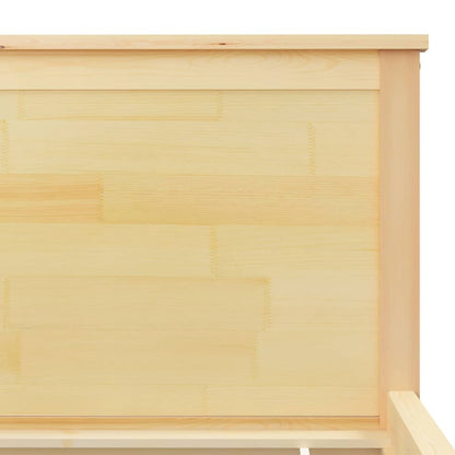 Bed Frame without Mattress Solid Wood Pine 120x200 cm