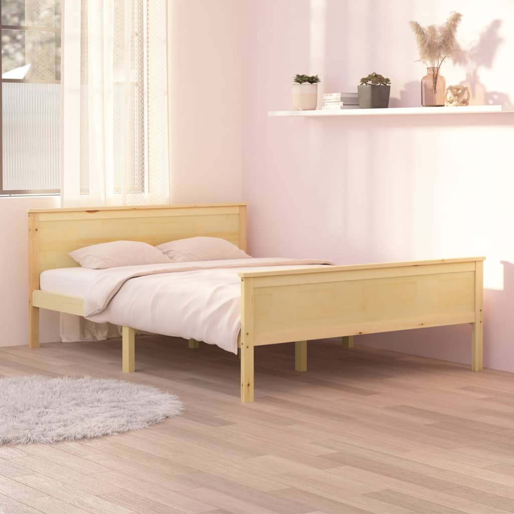 Bed Frame | Pine Wood | Solid pinewood | Double | Durable | Bed Frame