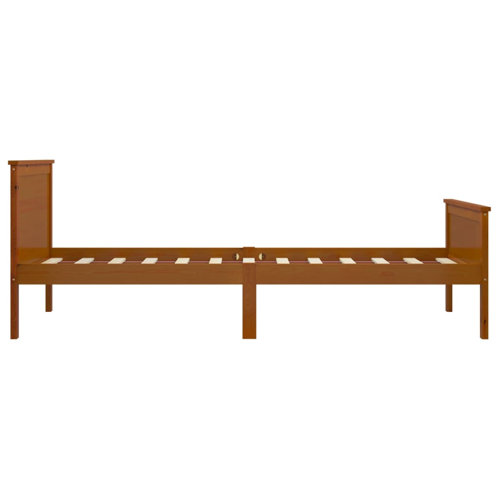 Bed Frame | Honey Brown | Solid pine wood, plywood | Single Bed