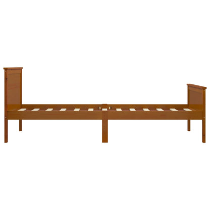 Bed Frame | Honey Brown | Solid pine wood, plywood | Single Bed
