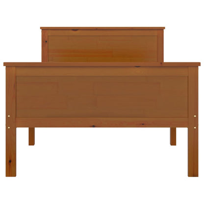 Bed Frame | Honey Brown | Solid pine wood, plywood | Single Bed