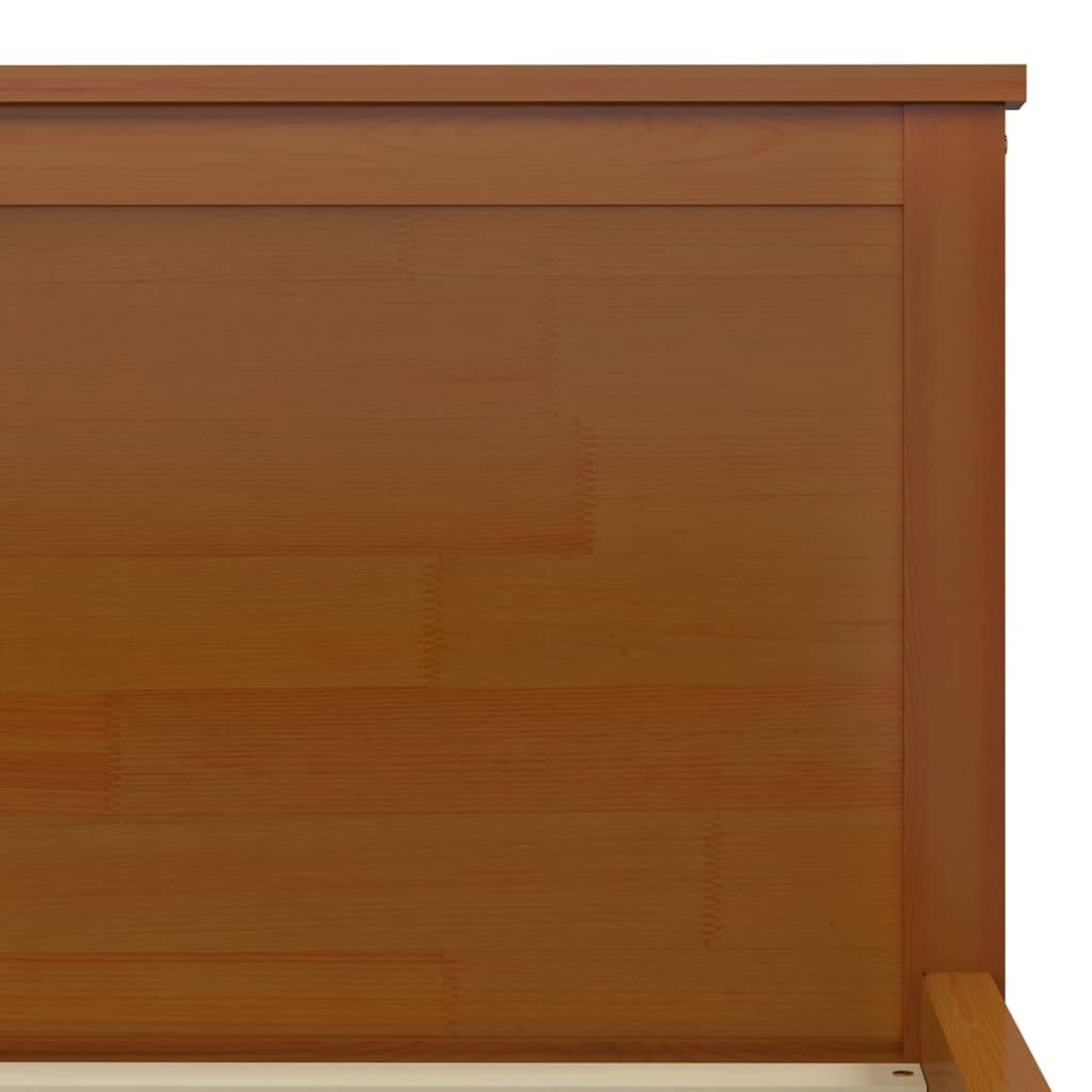 Bed Frame without Mattress Honey Brown Solid Wood Pine 120x200cm