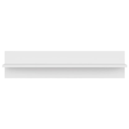 Wall Shelf 2 pcs White 80x11.5x18 cm Engineered Wood