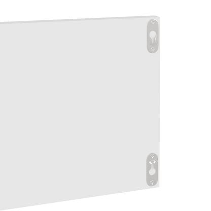 Wall Shelf 2 pcs White 80x11.5x18 cm Engineered Wood