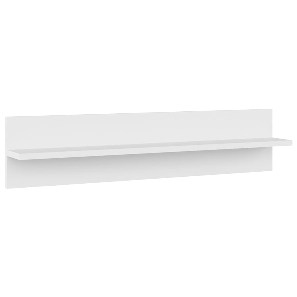 Wall Shelf 4 pcs White 80x11.5x18 cm Engineered Wood