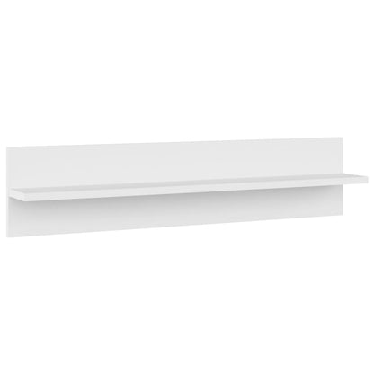 Wall Shelf 4 pcs White 80x11.5x18 cm Engineered Wood