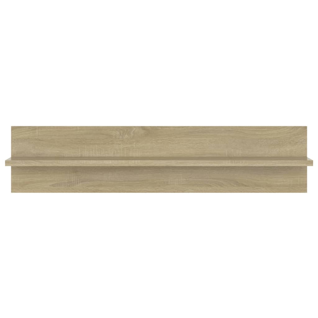 Wall Shelf 2 pcs Sonoma Oak 80x11.5x18 cm Engineered Wood