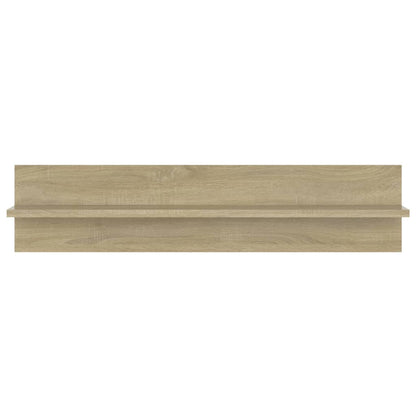 Wall Shelf 2 pcs Sonoma Oak 80x11.5x18 cm Engineered Wood