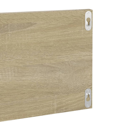 Wall Shelf 2 pcs Sonoma Oak 80x11.5x18 cm Engineered Wood