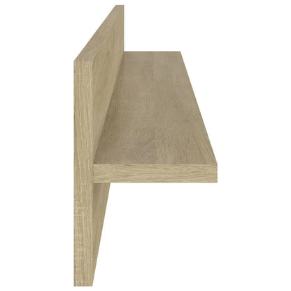 Wall Shelf 4 pcs Sonoma Oak 80x11.5x18 cm Engineered Wood
