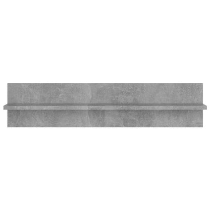 Wall Shelf 4 pcs Concrete Grey 80x11.5x18 cm Engineered Wood