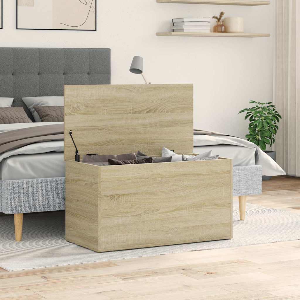803059 vidaXL Storage Chest Sonoma Oak 84x42x46 cm Engineered Wood