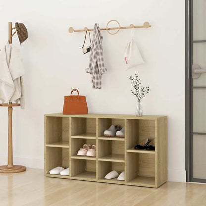 Shoe Bench Sonoma Oak 103x30x55 cm Engineered Wood