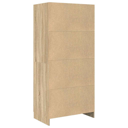 803437 vidaXL Wardrobe Sonoma Oak 82,5x51,5x180 cm Engineered Wood