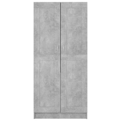803438 vidaXL Wardrobe Concrete Grey 82,5x51,5x180 cm Engineered Wood