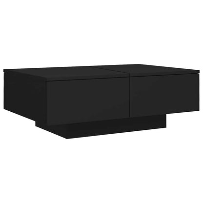 804176 vidaXL Coffee Table Black 90x60x31 cm Engineered Wood