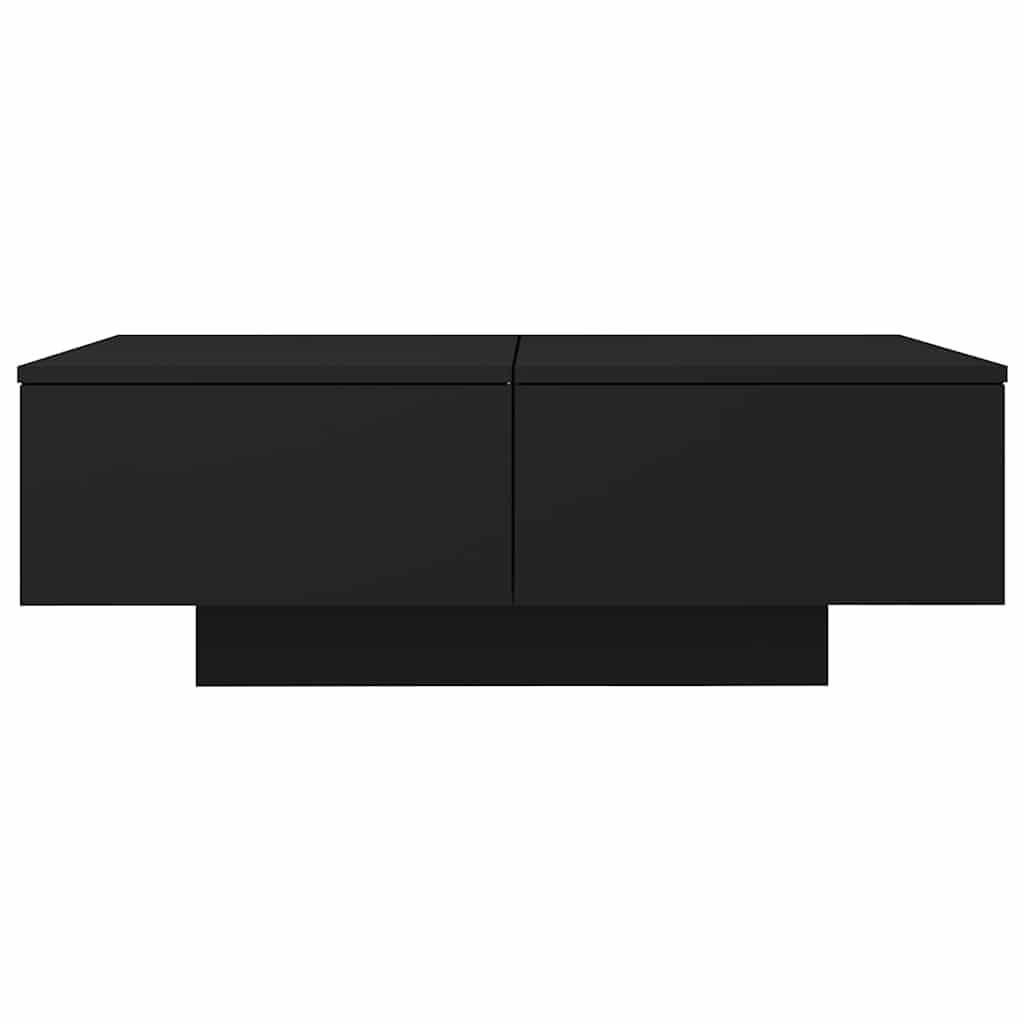 804176 vidaXL Coffee Table Black 90x60x31 cm Engineered Wood