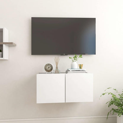 TV Cabinet | White | Engineered wood | 60x30x30 cm | TV Cabinet