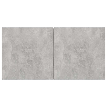 804521 vidaXL 2 Piece Hanging TV Cabinet Set Concrete Grey 60x30x30 cm