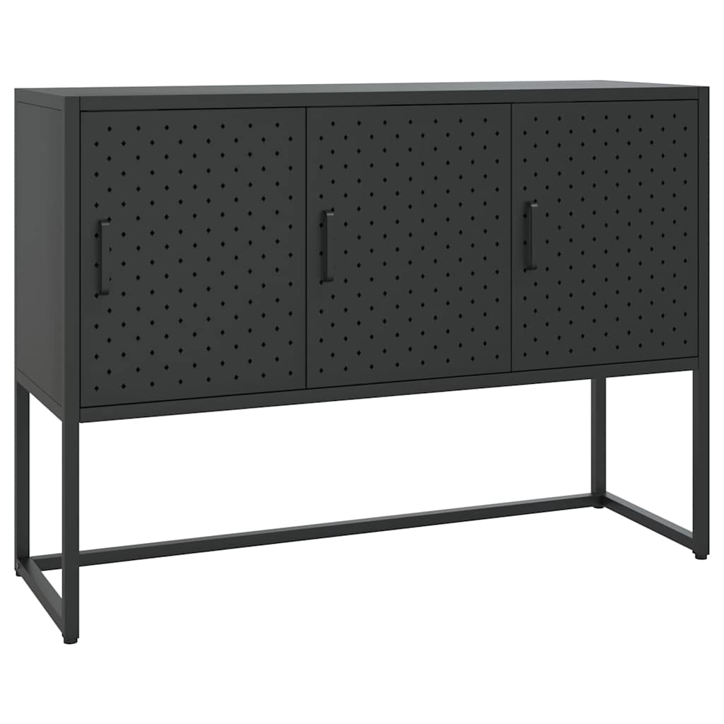 335868 vidaXL Sideboard Black 105x35x75 cm Steel