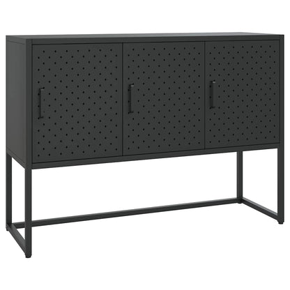335868 vidaXL Sideboard Black 105x35x75 cm Steel