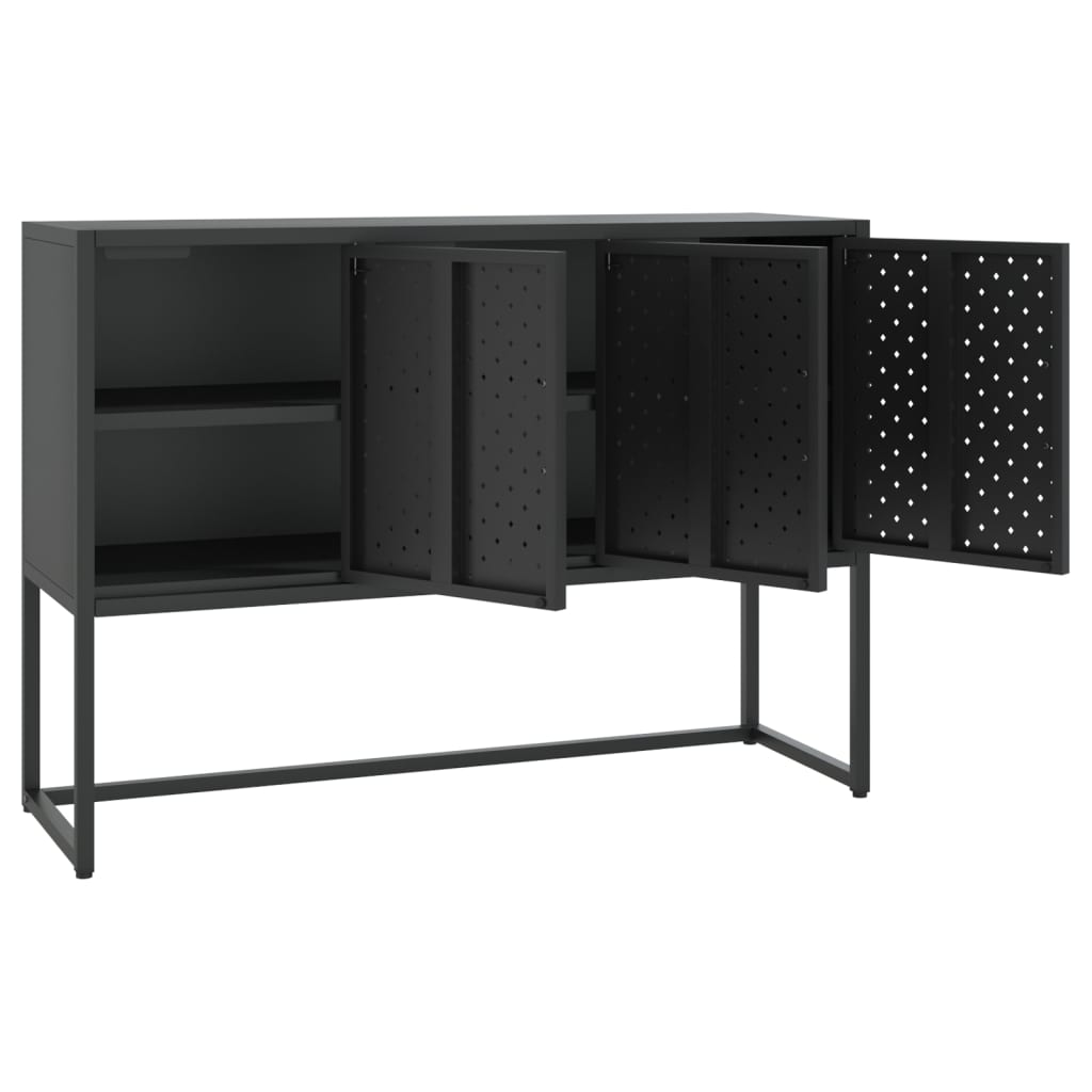 Sideboard | Black | Steel | Medium | Sideboard | Rectangular | Modern