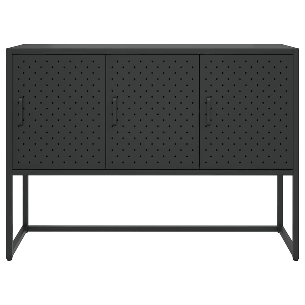 335868 vidaXL Sideboard Black 105x35x75 cm Steel