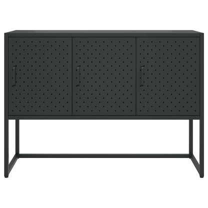 335868 vidaXL Sideboard Black 105x35x75 cm Steel