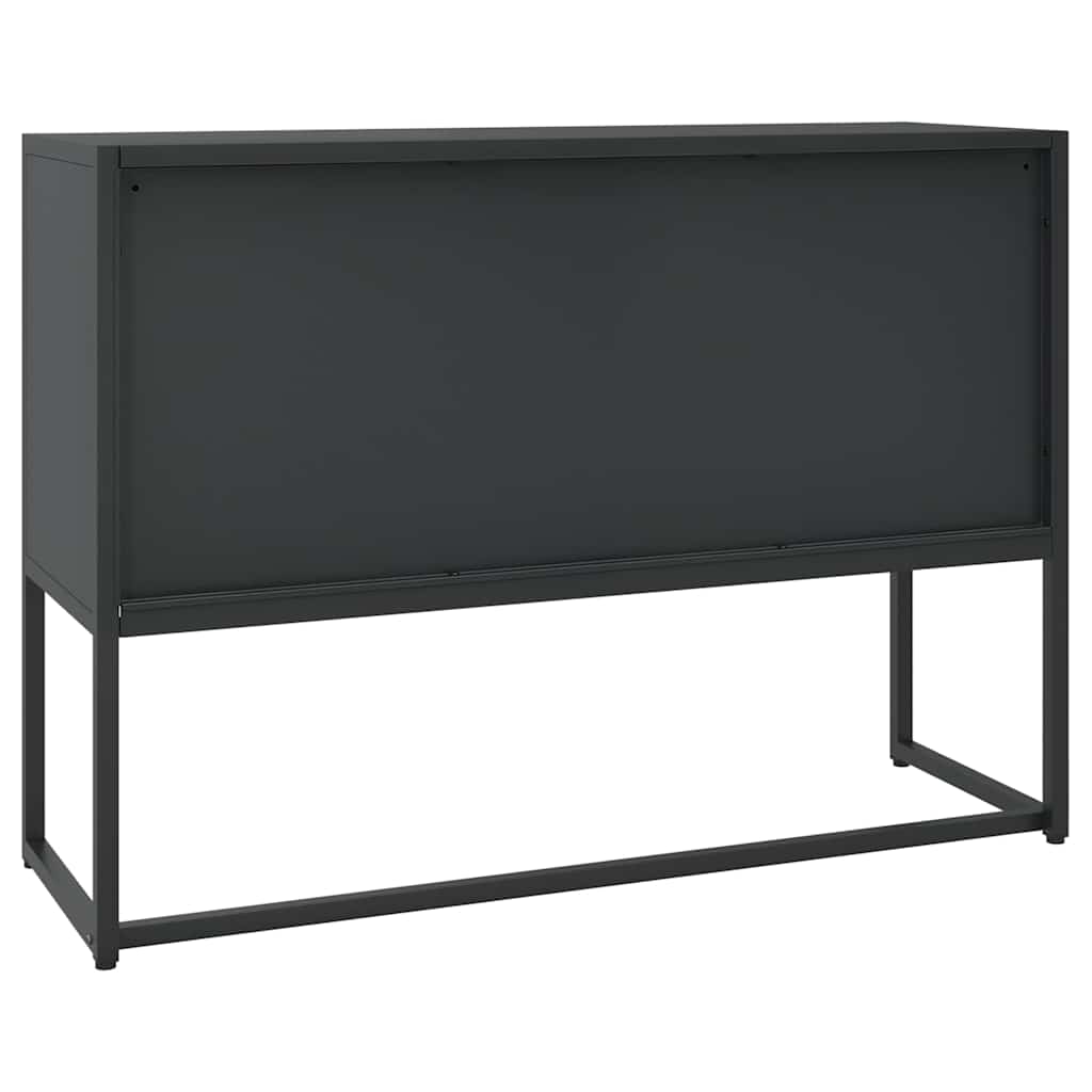 335868 vidaXL Sideboard Black 105x35x75 cm Steel