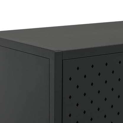 335868 vidaXL Sideboard Black 105x35x75 cm Steel