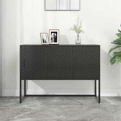 335868 vidaXL Sideboard Black 105x35x75 cm Steel