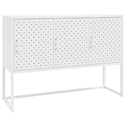 335869 vidaXL Sideboard White 105x35x75 cm Steel