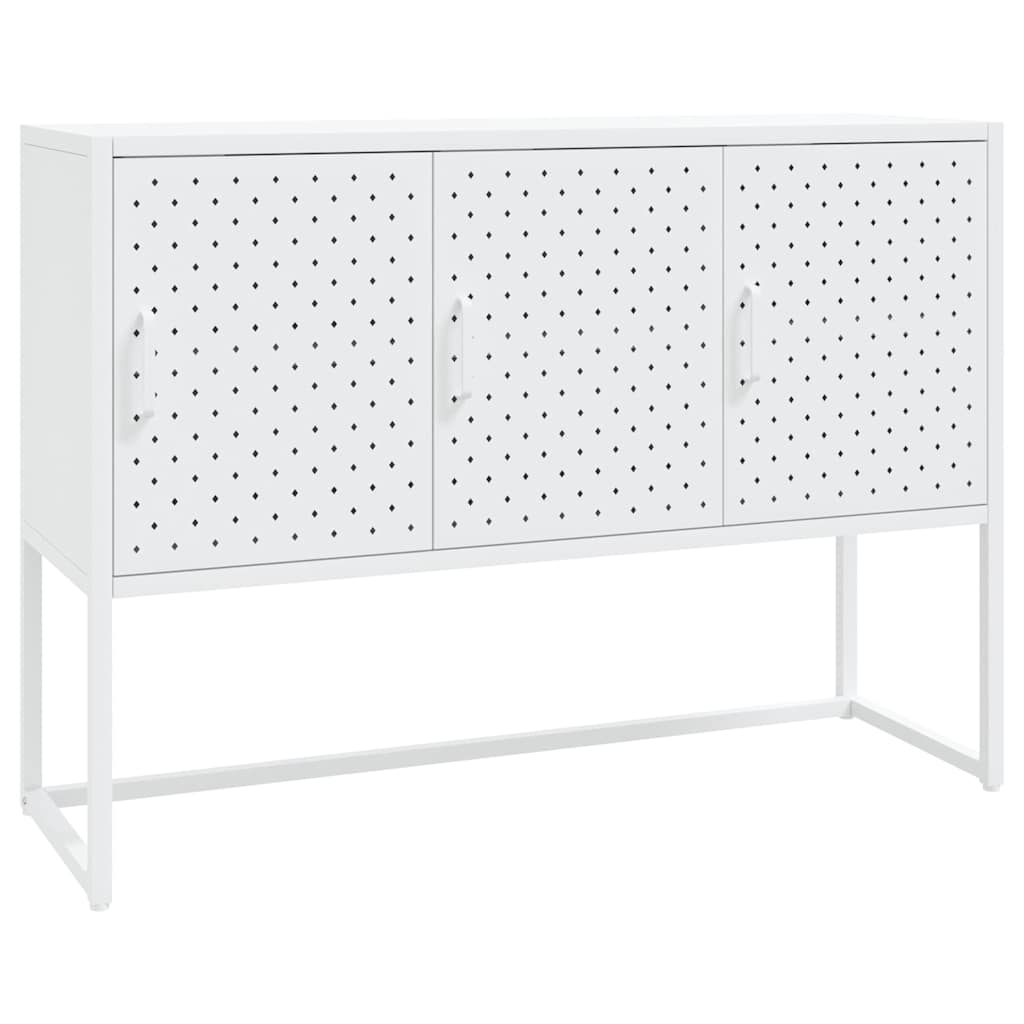 335869 vidaXL Sideboard White 105x35x75 cm Steel