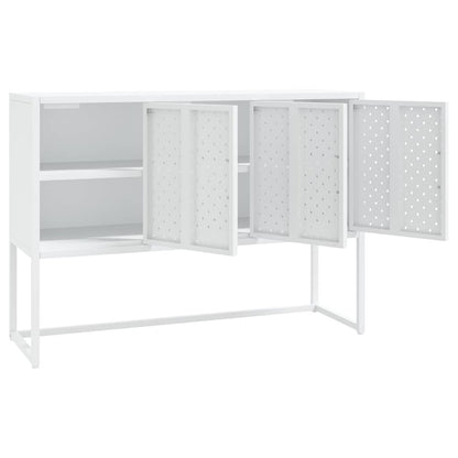 335869 vidaXL Sideboard White 105x35x75 cm Steel