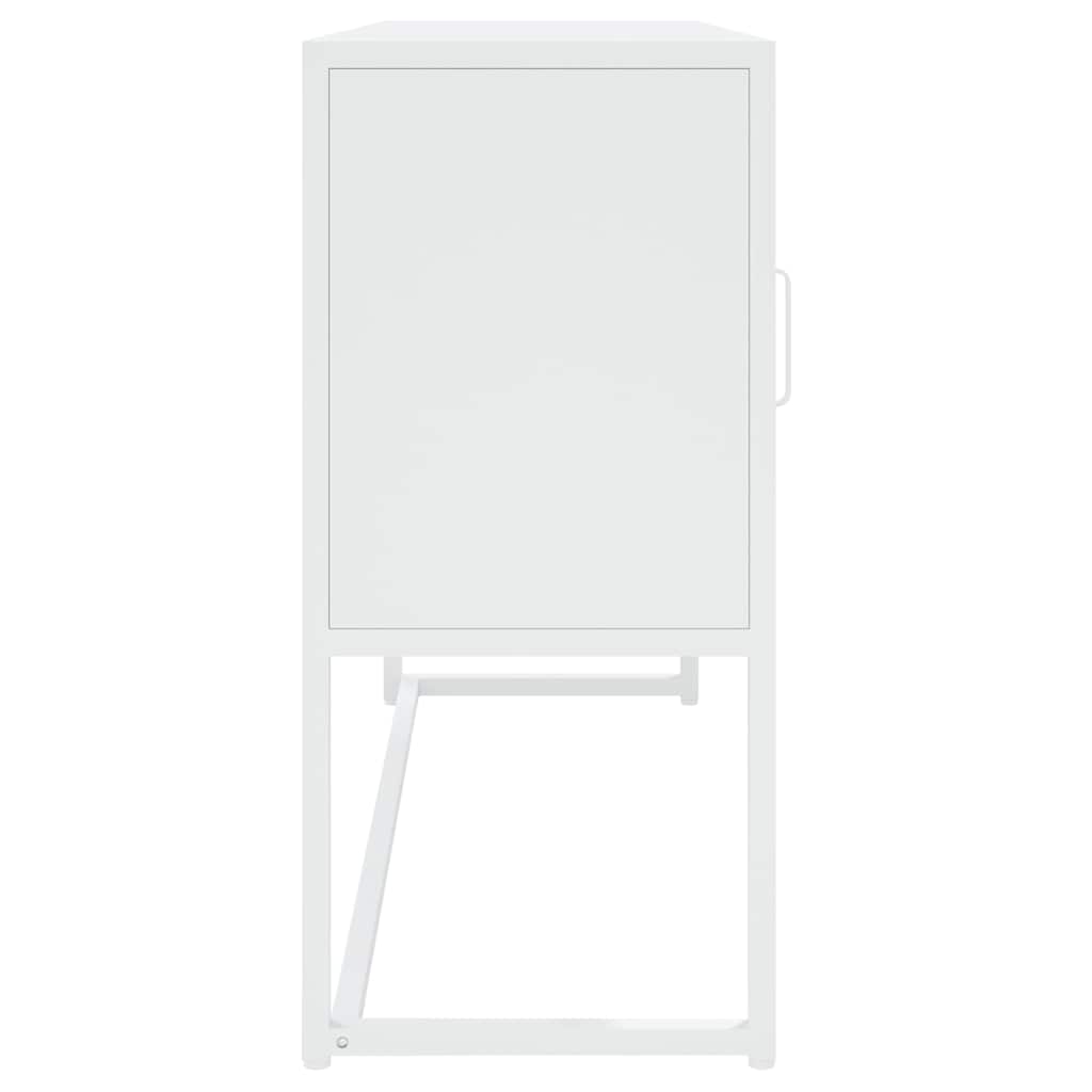 335869 vidaXL Sideboard White 105x35x75 cm Steel